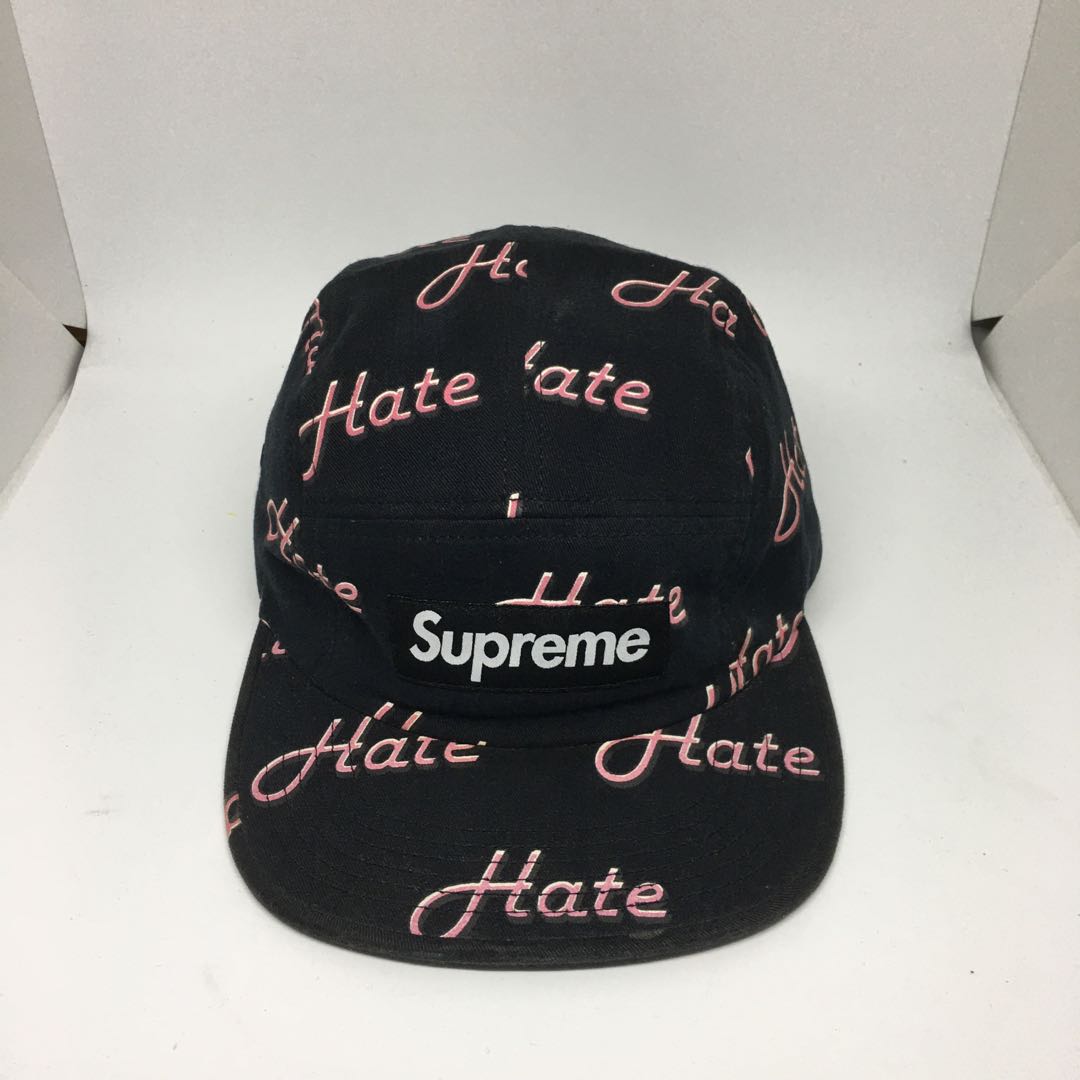 Supreme hate cheap camp cap