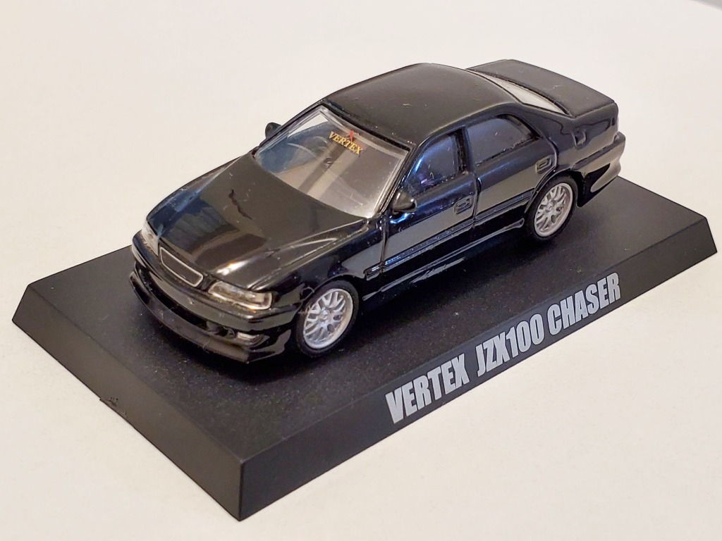 米舖toy 9成新aoshima 1比64 1 64 1 64 Toyota Chaser Jzx100 Option Vertex 黑色車仔 玩具 遊戲類 玩具 Carousell