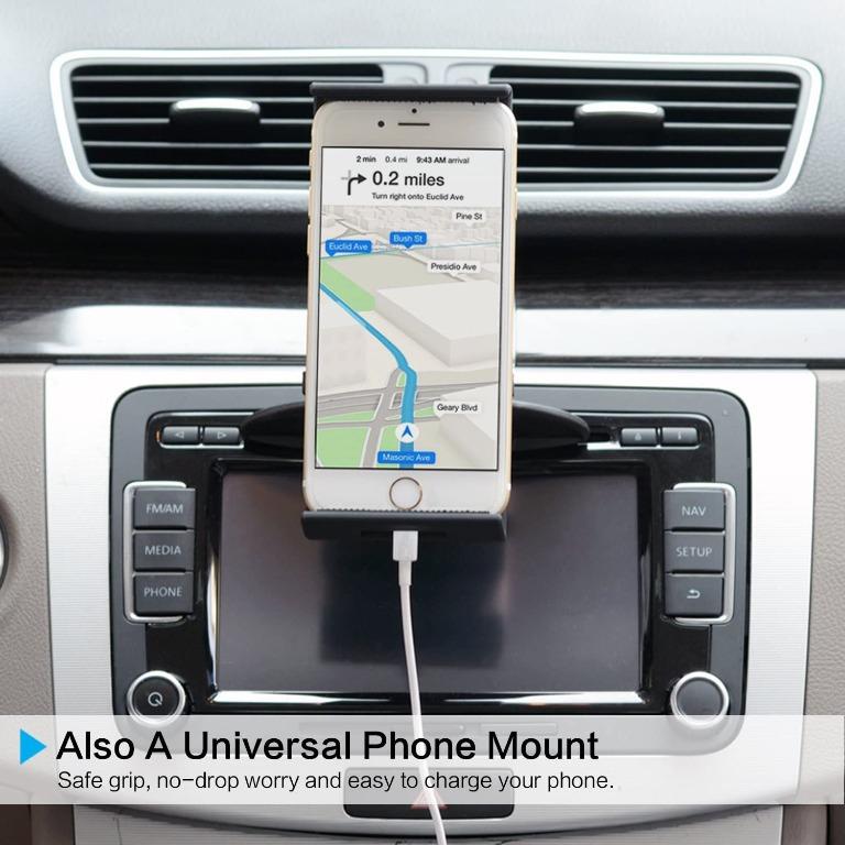 Safe Driving Universal Car Mount CD Slot Tablet Holder Stand f iPad  Pro/Air/Mini