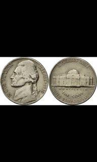 US 5 cents coin 1975-1999