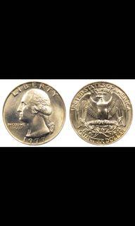 US Quarter Dollar 1965-1991
