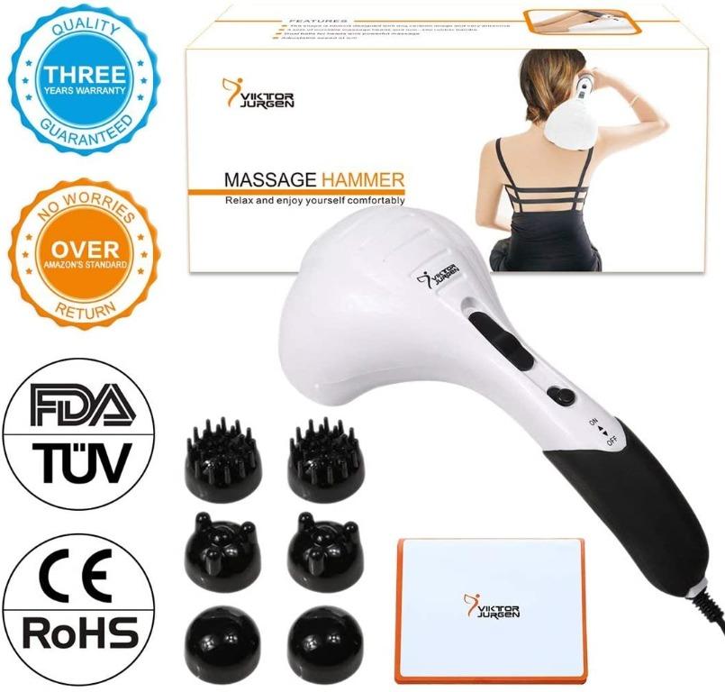 VIKTOR JURGEN Handheld Back Massager - Double Head Electric Full