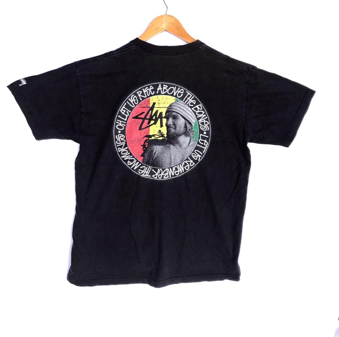 Vintage Stussy Rasta Above and Bones Shirt
