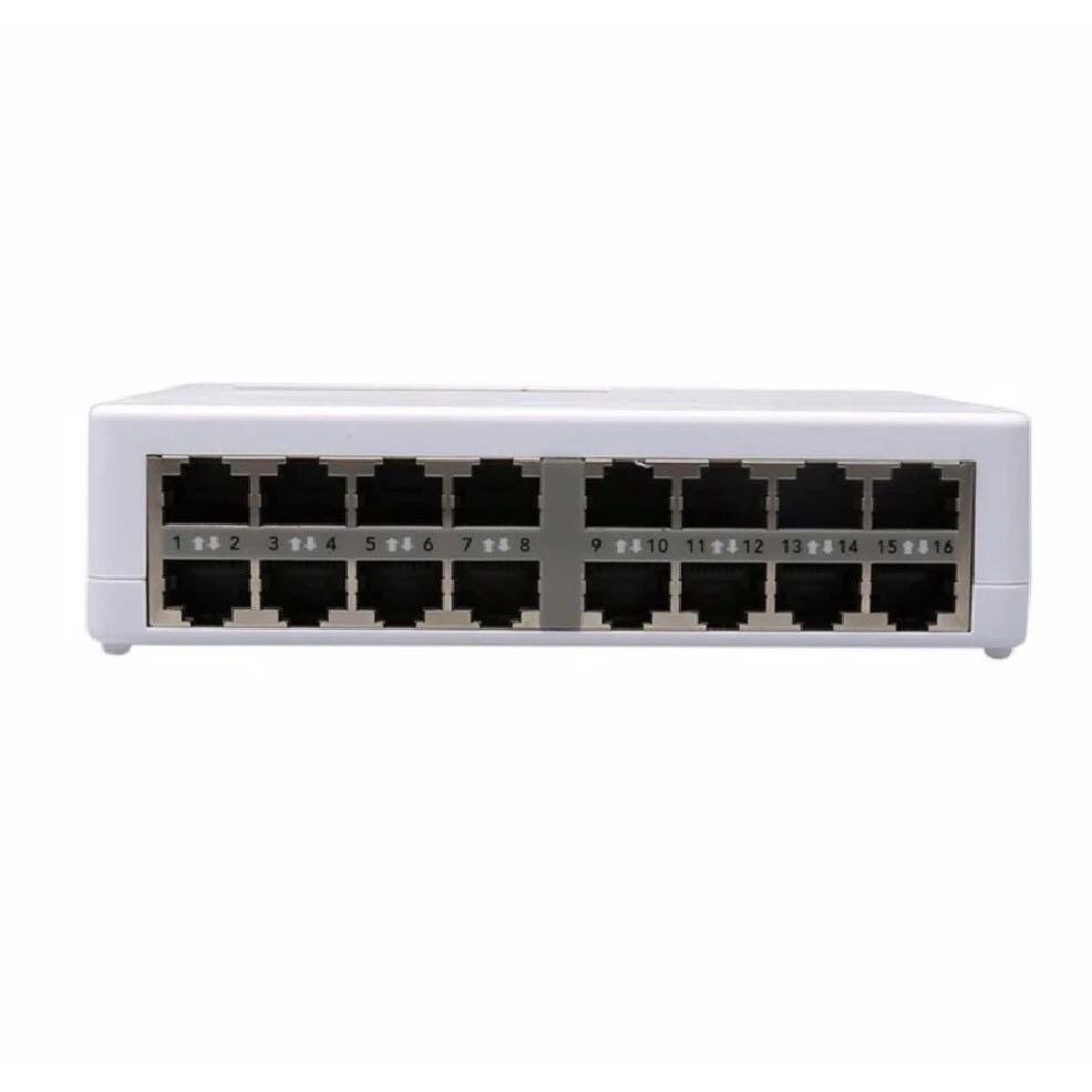 Switch hub 16 Port Ethernet Switch Network Hub 10/100Mbps (Category: Networking) located in Manila. Submitted by sdfsolutions (Listing ID 1001982130, Image 2). Description: Supports IEEE 802.3x flow control for Full Duplex mode and backpressure for Half Duplex mode Non-blocking switching architecture that forwards and filters packets at full wire-speed for maximum throughput Auto-MDI/MDIX eliminates the need for crossover cables Supports MAC addr