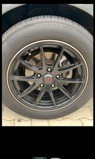 REP RAYS G25 5x114.3 16” rims with tyre