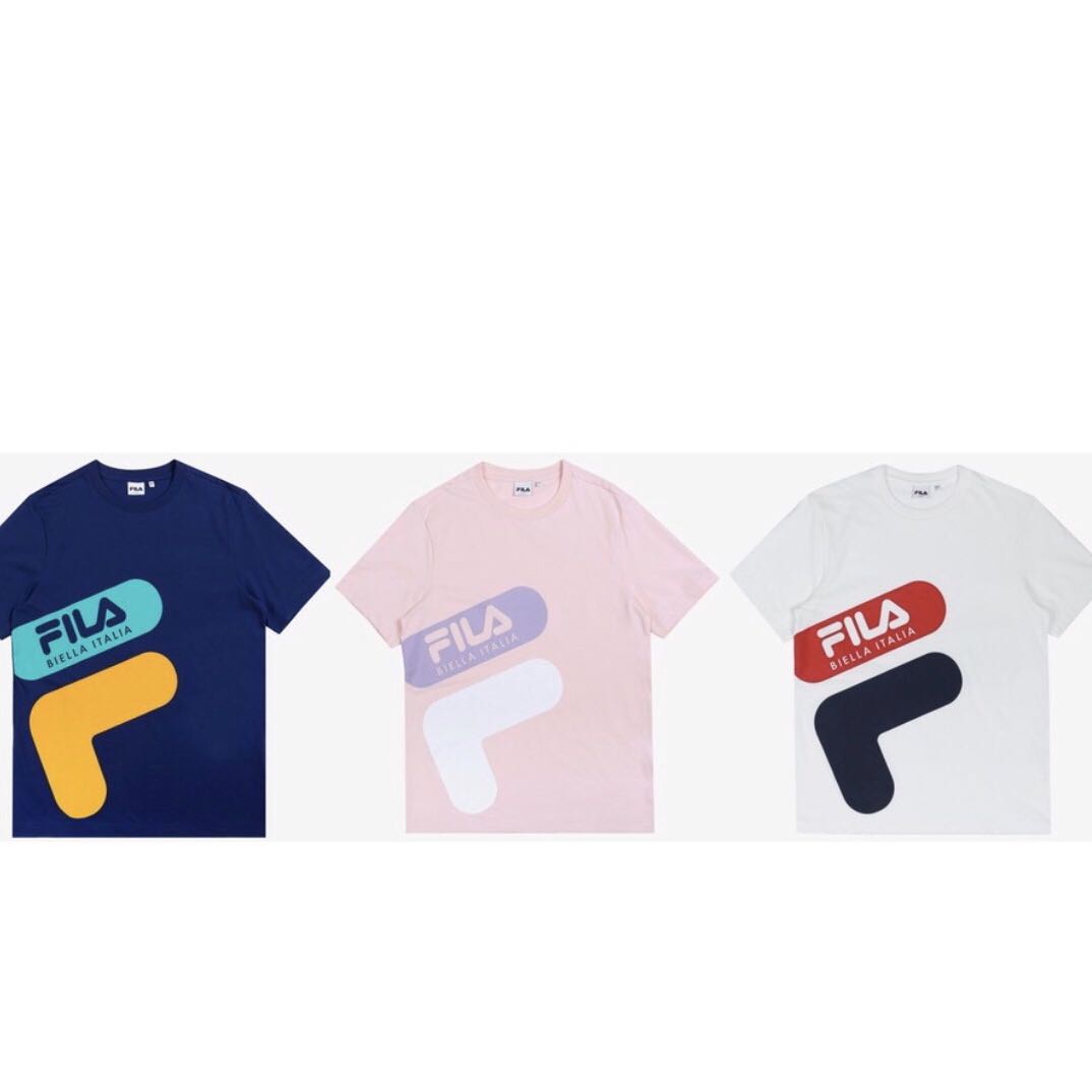 colorful fila shirt