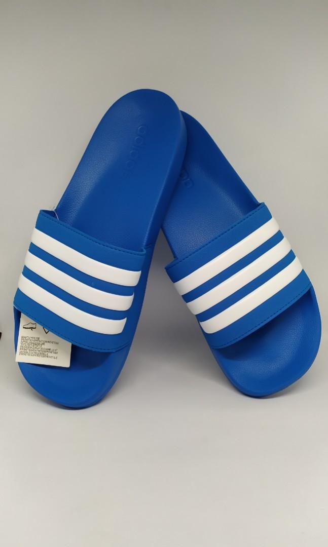 ADIDAS #Adilette Slides in Blue Size 
