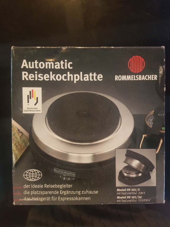 Automatic Rommelsbacher Travel Hot Plate (German) TY RK 501, Furniture