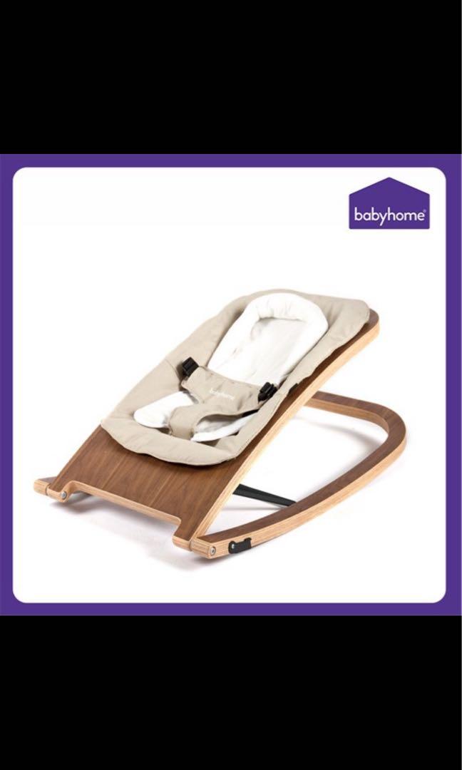 Babyhome Wave Bouncer. Walnut Babies Kids Infant Playtime on Carousell