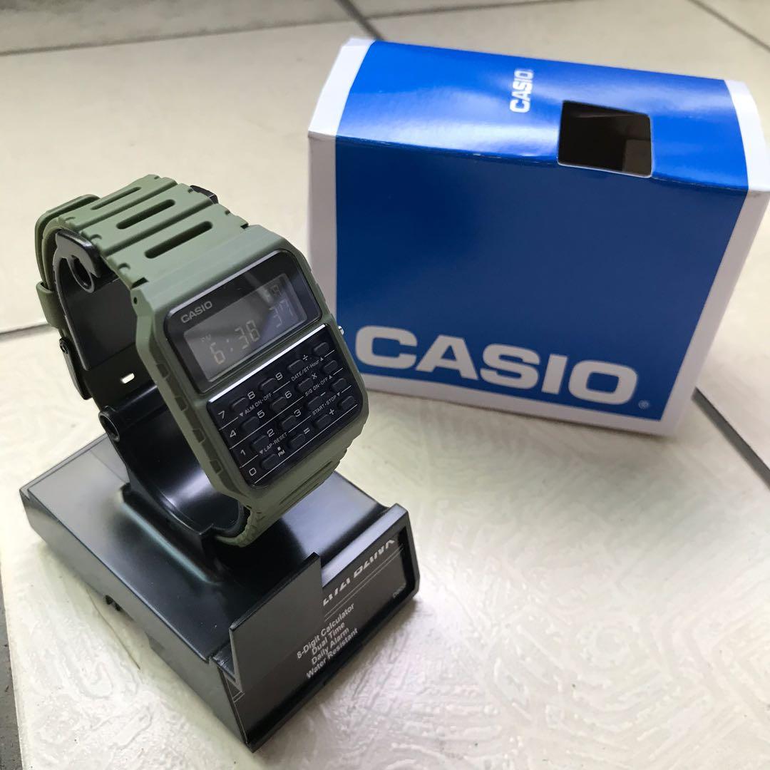 Casio 計算機手錶軍綠色ca 53wf 3bcf 名牌精品 精品手錶在旋轉拍賣