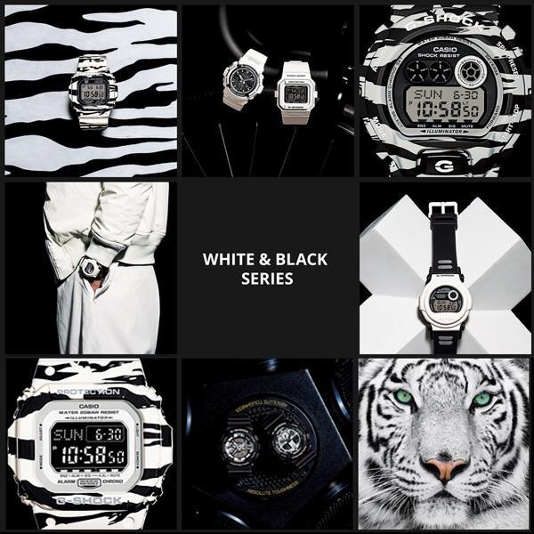 Casio G-Shock White and Black Series , GW-M5610BW-7JF Tiger Stripes