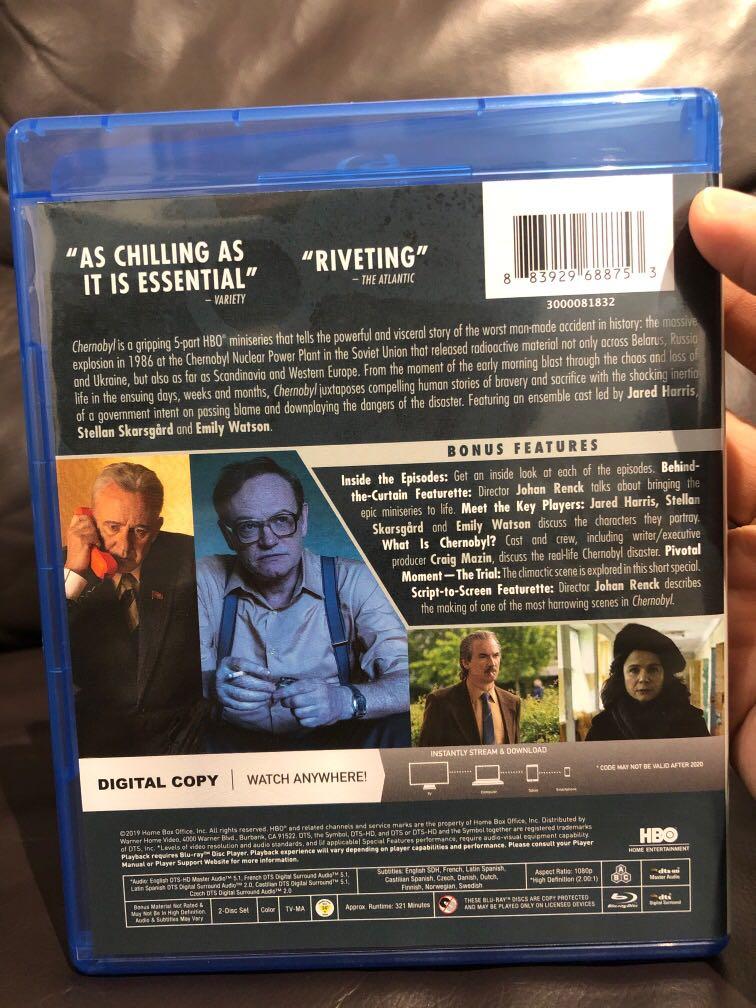 Chernobyl 5-Part Mini series Blu-ray, Hobbies & Toys, Music & Media ...