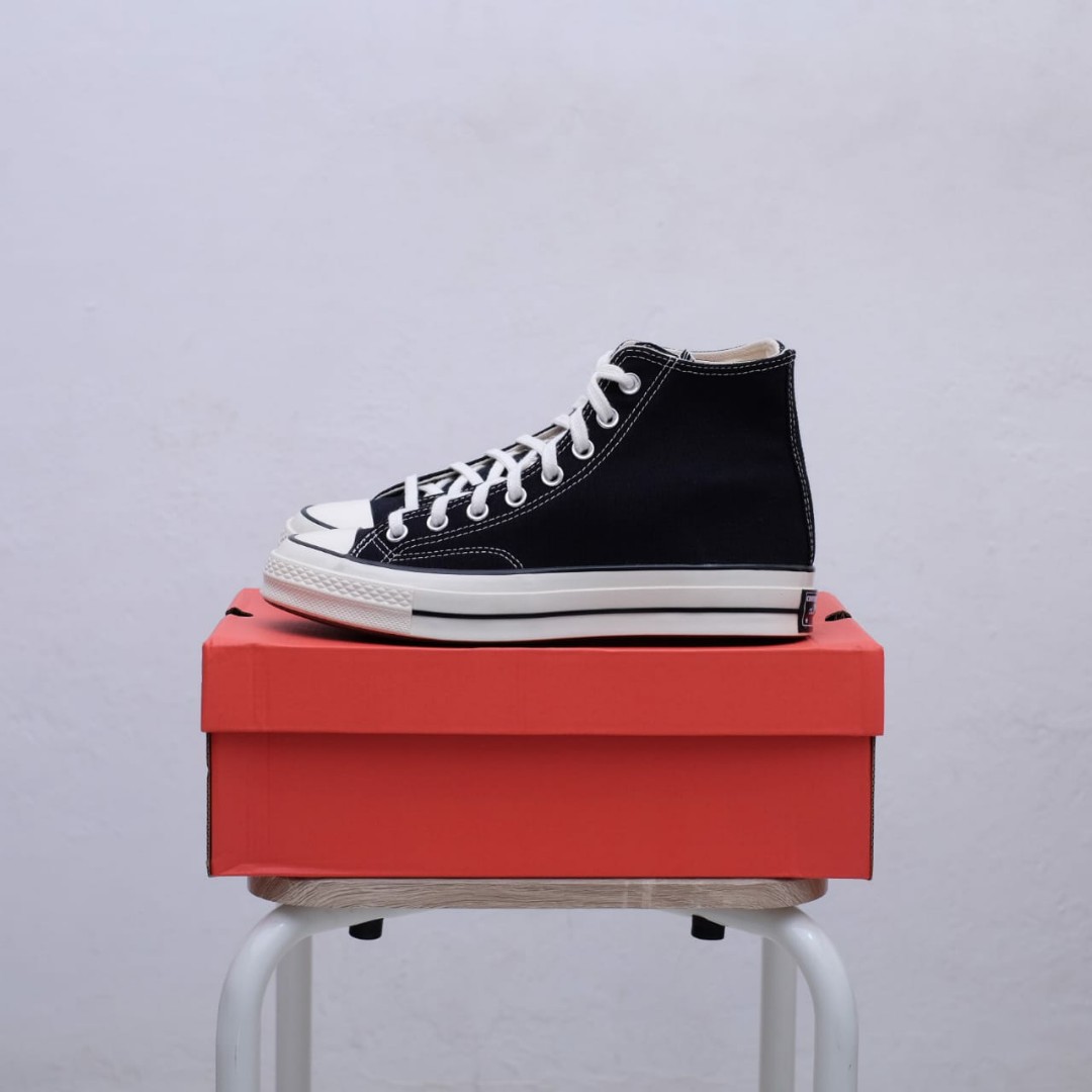 Converse Ct 70s Black Fesyen Pria Sepatu Sneakers Di Carousell