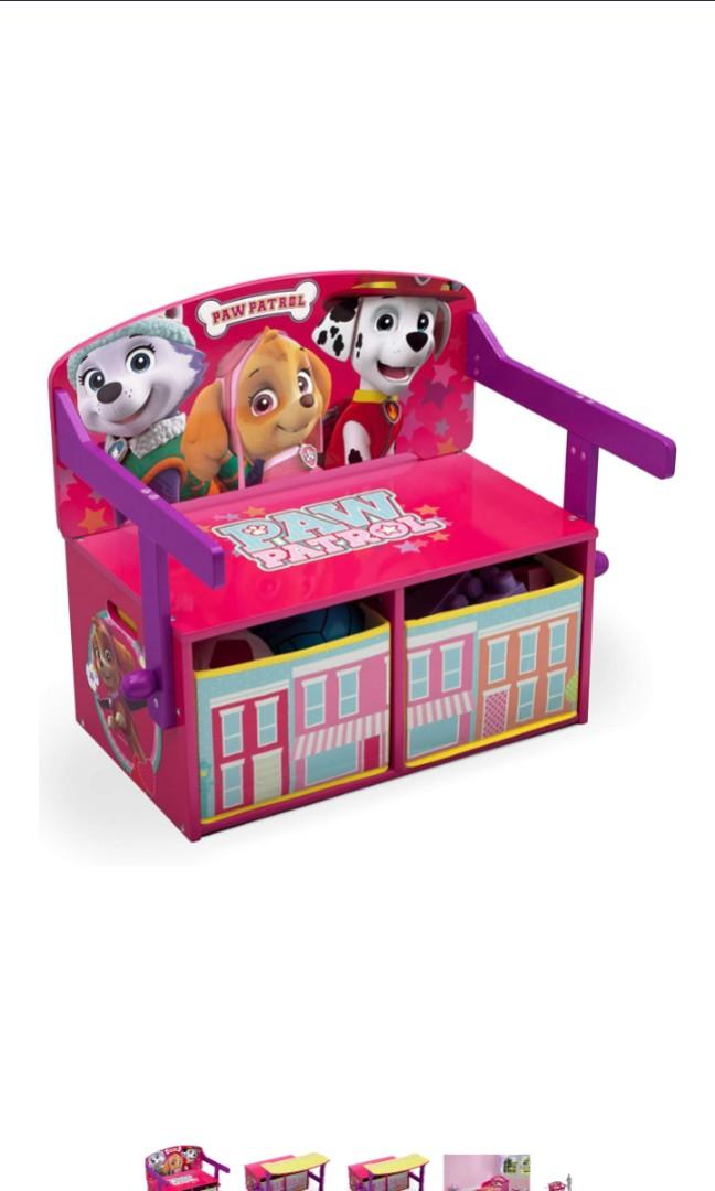 paw patrol wooden toy box