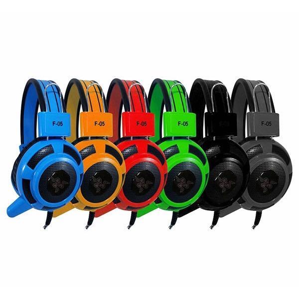 F05 Stereo Gaming Headset Microphone 3.5MM BLACK