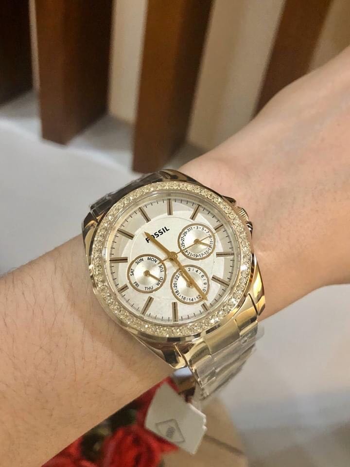 Fossil gold chronograph Women s Fashion Watches Accessories