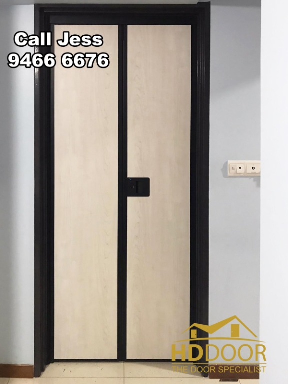 HDB Slide&Swing Design Toilet Door ans Kitchen door with install