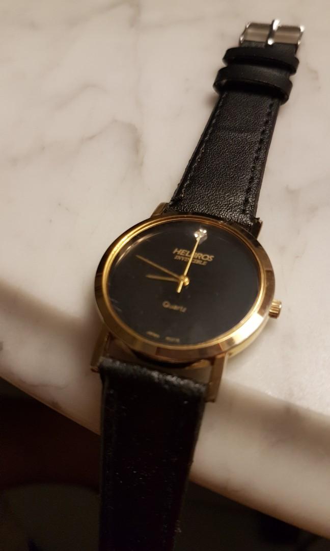 Helbros Invincible Unisex Diamond Dress Quartz Watch NOS Women s Fashion Watches Accessories Watches on Carousell