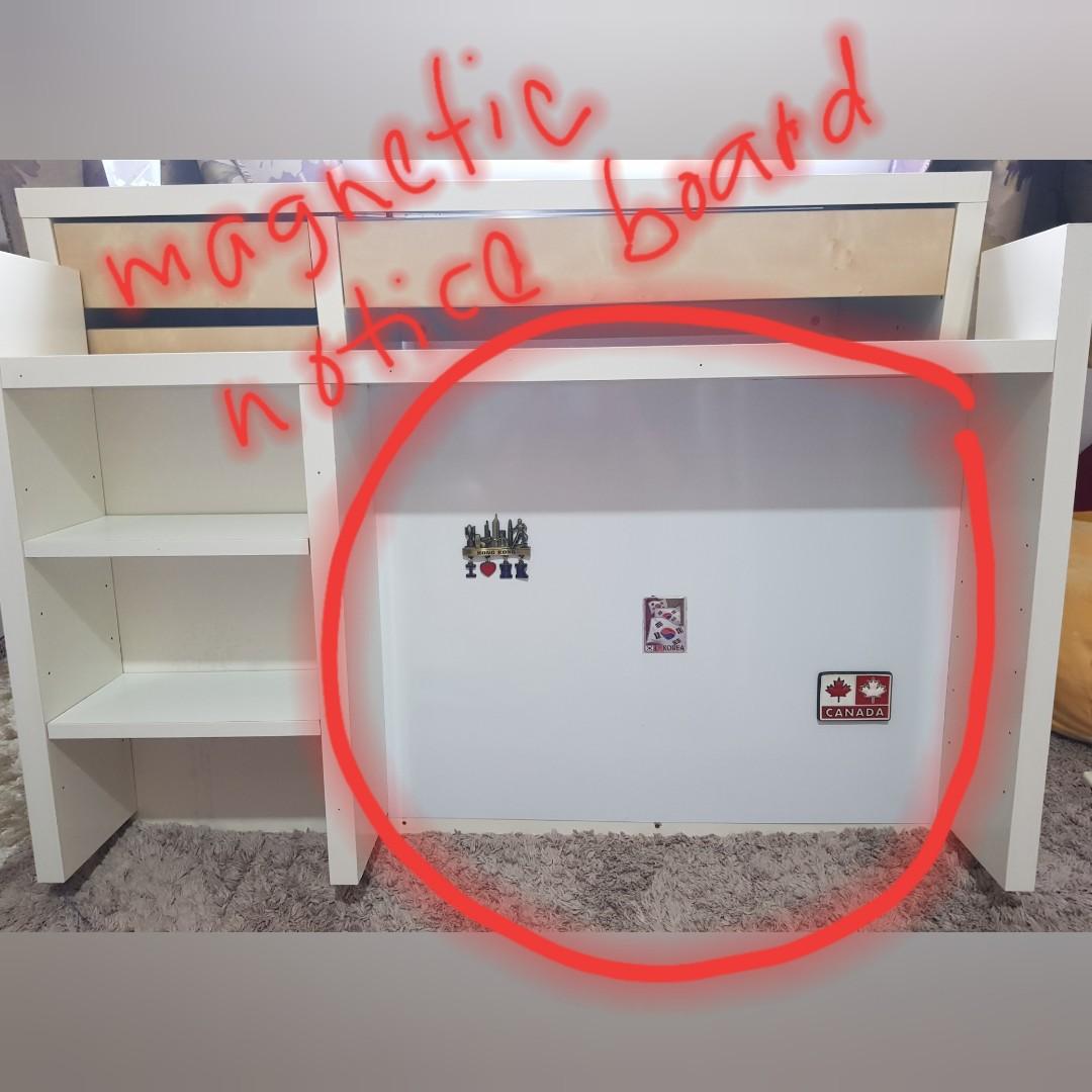 IKEA Micke AddOn Unit High Board, Micke Desk Table, Furniture & Home