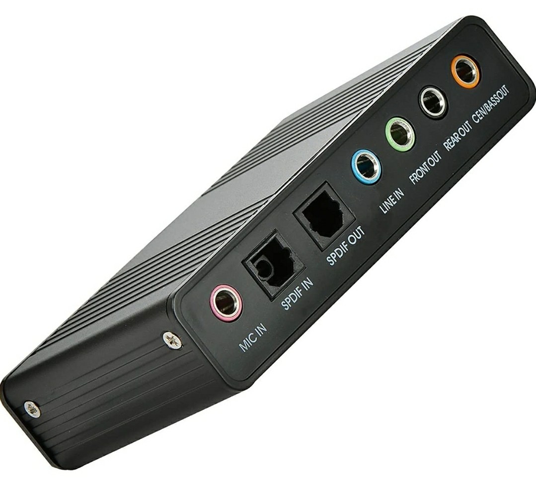 LEAGY Sound Card, 6 Channel External Sound Card USB 2.0 External 5.1