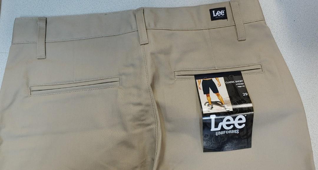 Lee Uniforms Mens Flat-Front Short