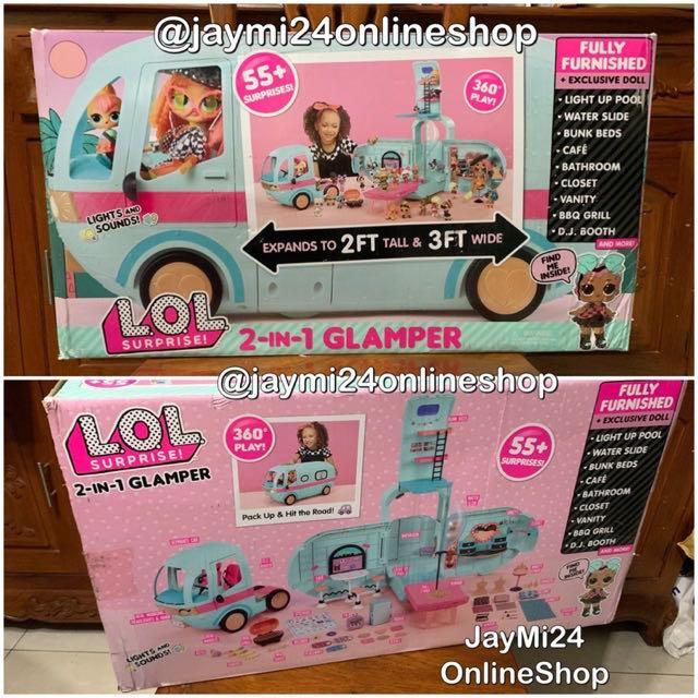 lol surprise 2 in one glamper