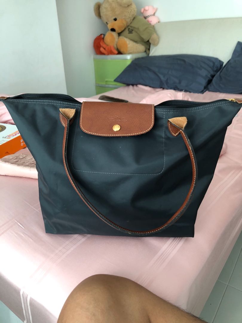 Longchamp le new arrivals pliage large gunmetal