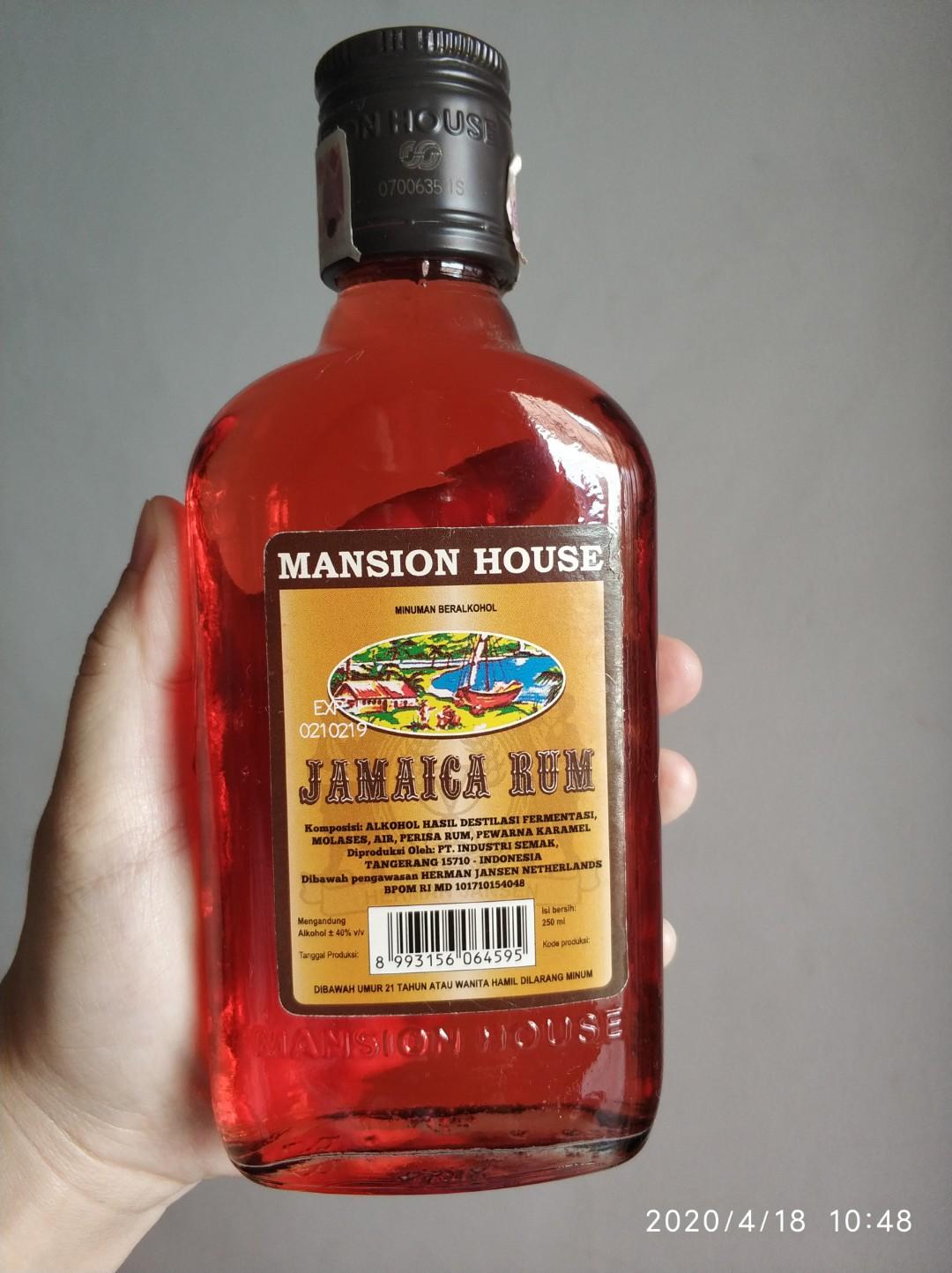 Mansion House Jamaica rum 250 ml rhum, Makanan & Minuman, Makanan