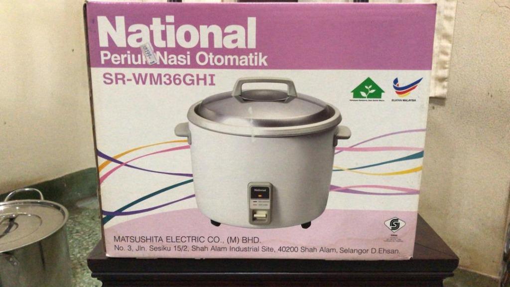 National Periuk Nasi Otomatik 3 6l Model Sr Wm36gh Rice Cooker Kitchen Appliances On Carousell