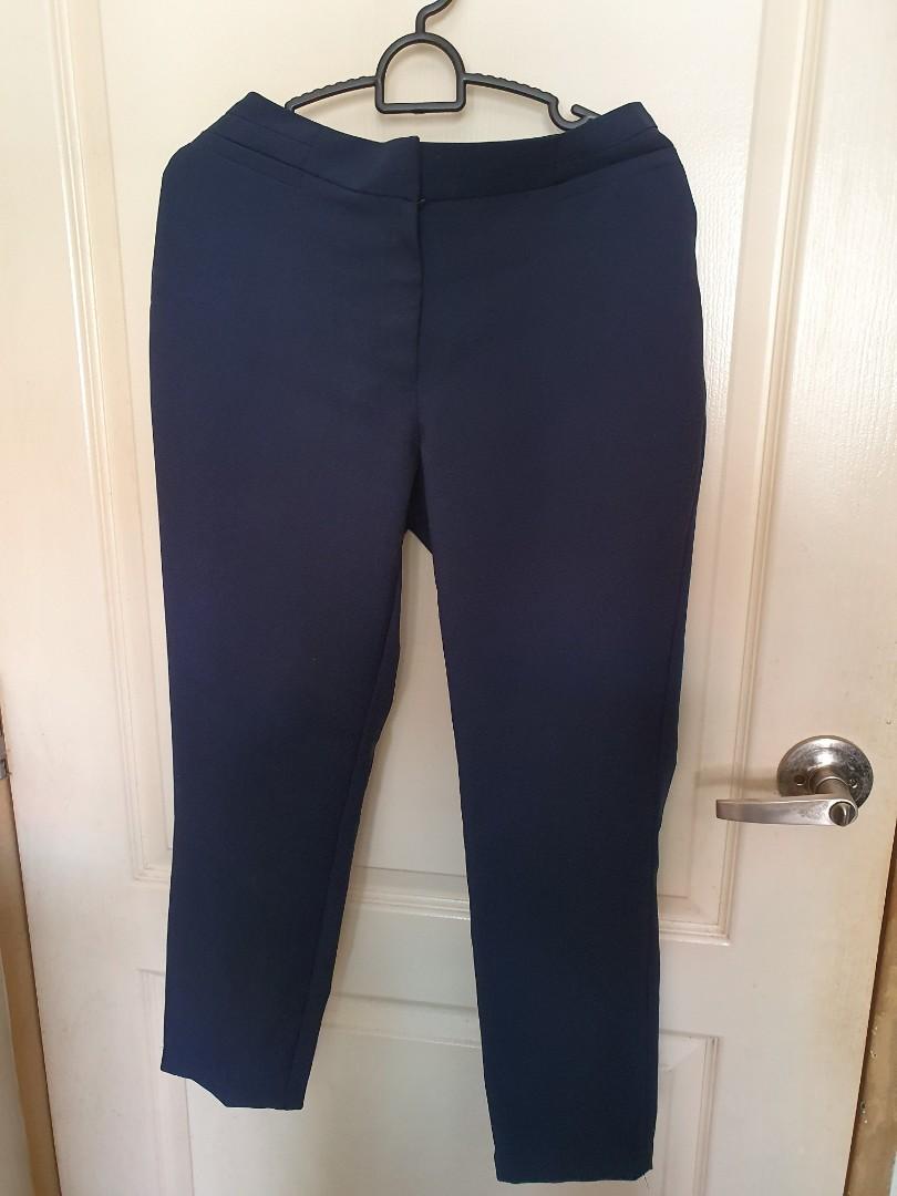 navy blue evening pants