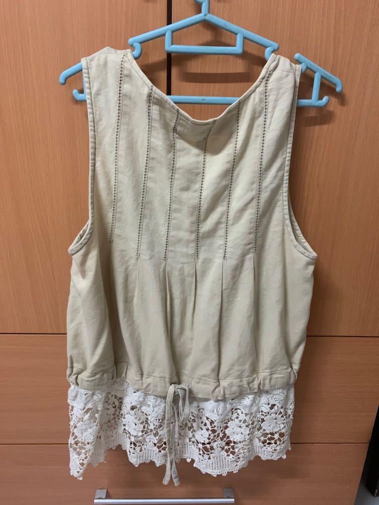 Oshara Lace Vest cardigan Women s Fashion Coats Jackets and