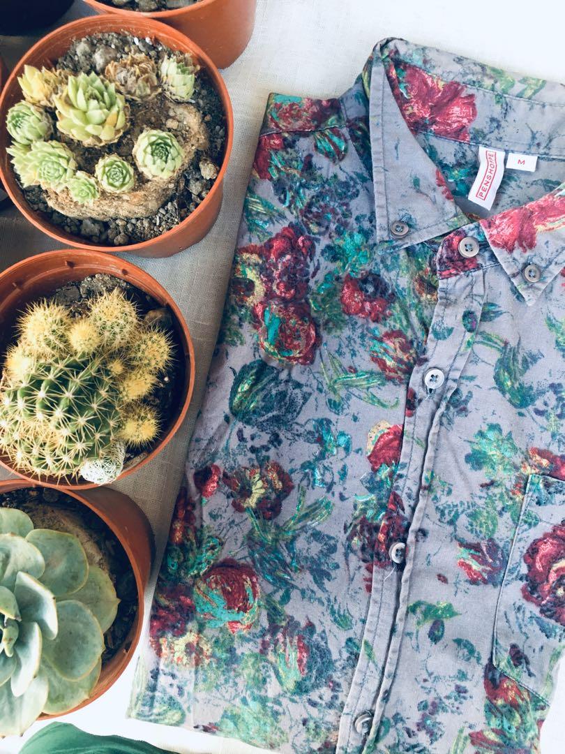 Penshoppe polo hot sale floral