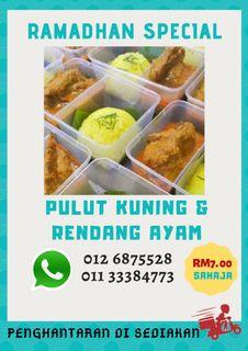 Pulut Kuning Rendang A Food Drinks Carousell Malaysia