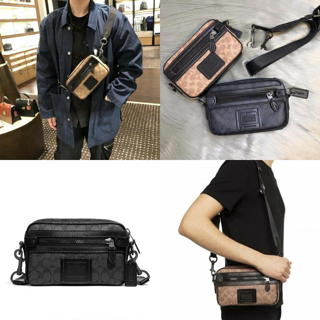 coach academy sling bag