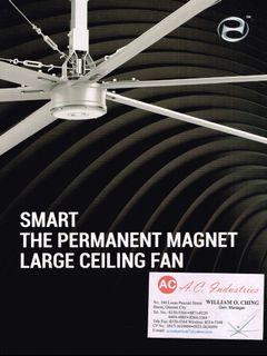 Heavy Duty Industrial Ceiling Fan Magnetic type HVLS fan 3m, 5m, 7m