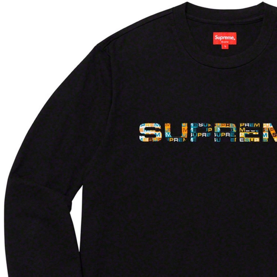 【人気最新作】supreme Meta Logo L/S Top Tシャツ/カットソー(七分/長袖)