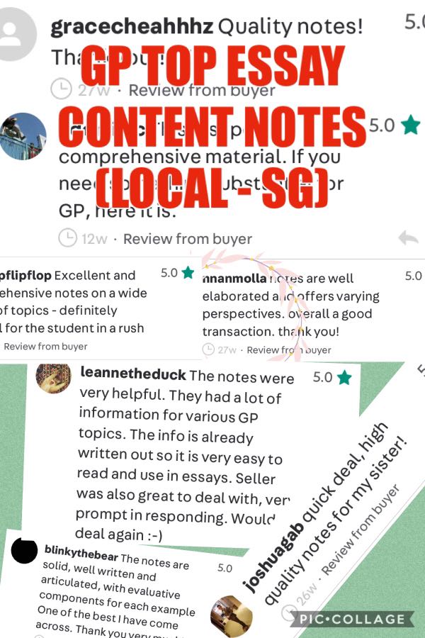 [Local set] gp notes TOP OCT 2023 BUDGET 2022 UPDATED H1 GP Notes Essay & AQ Content Bank