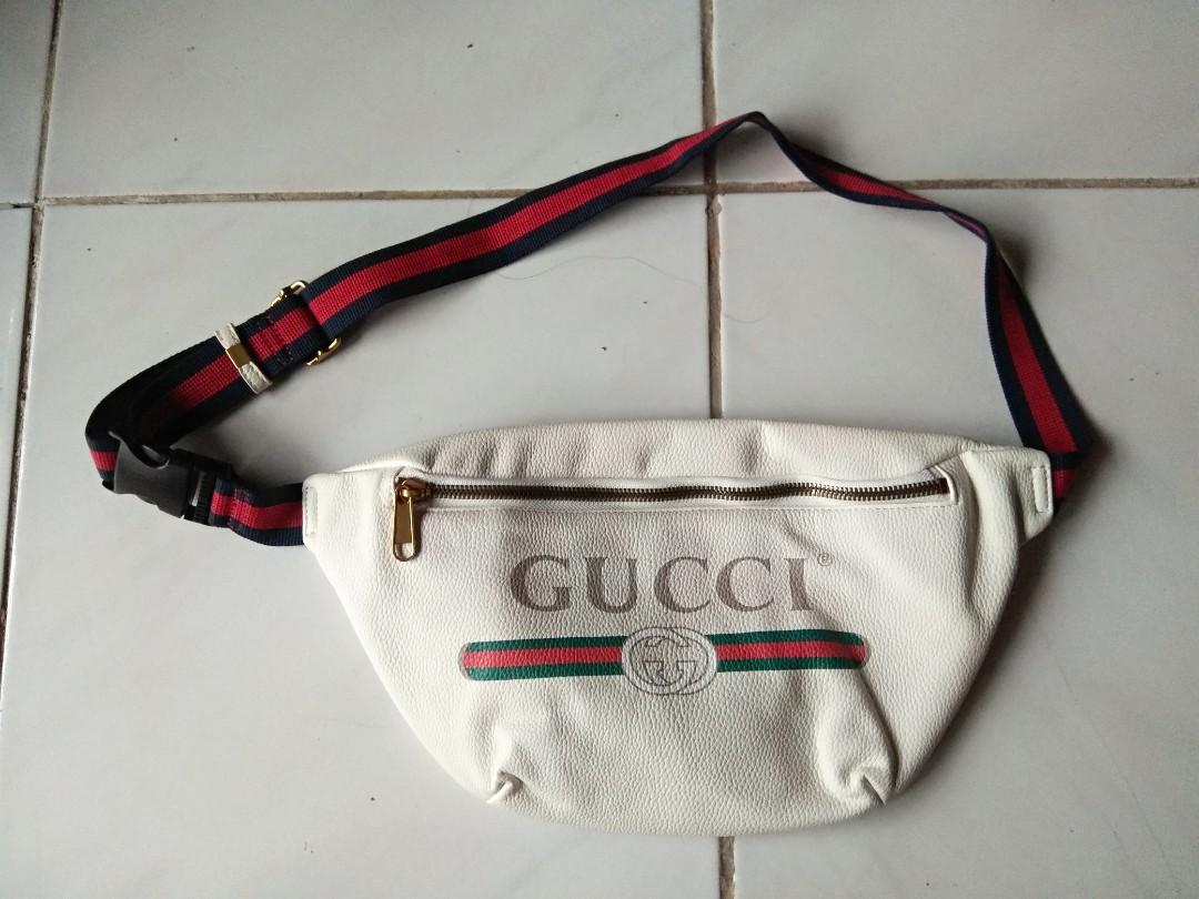 Waist cheap bag putih