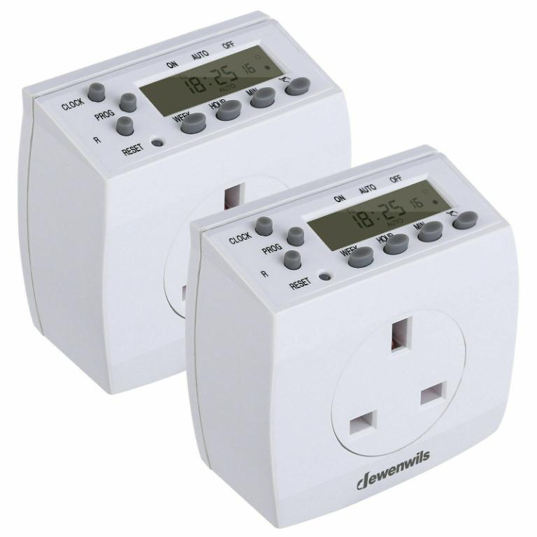 7 Day Digital Plug in Timer Switch Socket Plug Weekly Settings weekly digital timer socket, TV