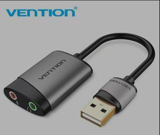 ￼

￼

Vention USB External Sound Card 3.5mm Adapter USB to Microphone Speaker Audio