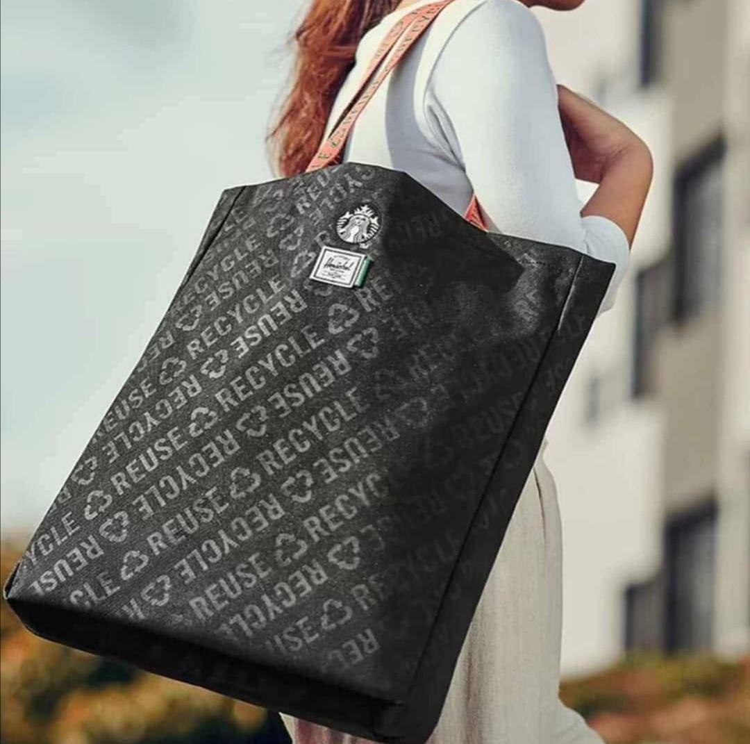 Starbucks herschel tote best sale bag