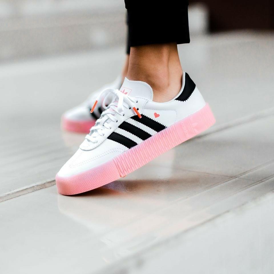 Adidas womens clearance samba rose