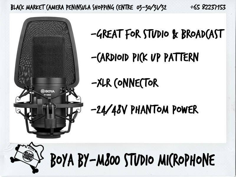 Microphone Studio BOYA BY-M800 USB – Cardioïde Pour Ordinateur – Parfait Pour Podcast