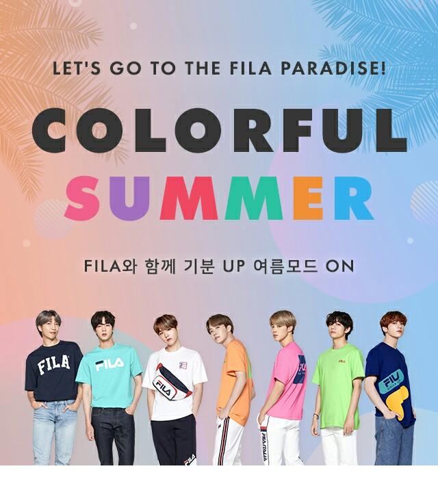 Bts Fila Paradise Collection Tshirt And Shoes Pre Order K Wave On Carousell Bts x fila palette boa fleece jacket. bts fila paradise collection tshirt and shoes pre order