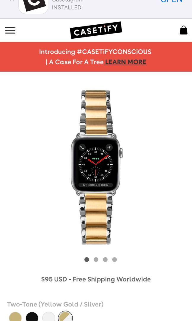 Casetify gold best sale apple watch band
