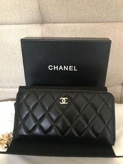 Chanel Black Quilted Wallet