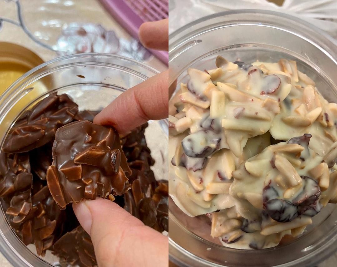 Chocolate Almond Clusters, Food & Drinks, Homemade Bakes on Carousell