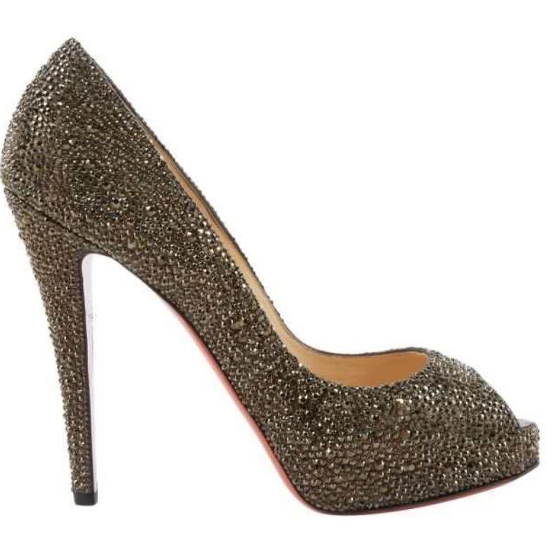 Christian louboutin swarovski crystal heels price hot sale