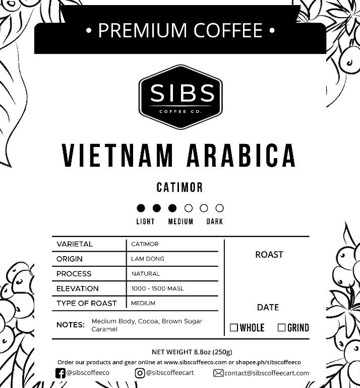 Vietnam Coffee Beans / Grounds - (100% Arabica) (Category: Fresh Produce) located in Makati City. Submitted by timramos (Listing ID 1002048022, Image 2). Description: 250 grams = 330 pesos 500 grams = 650 pesos We Deliver within Metro Manila, you may check us on Facebook Sibs Coffee Cart Notes: Medium Body, Cocoa, Brown Sugar, Caramel Brazil Santos, Barako Blend and Robusta (medium and dark roast) also availble. We also delivery cold drinks in 27