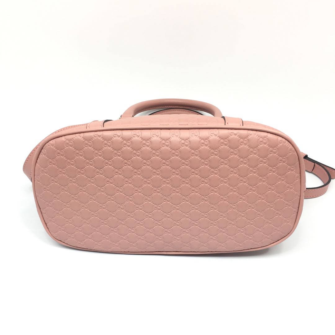 GUCCI 古馳 Dome 2Way Bag Pink GG calfskin leather 粉紅色小牛皮 手袋 肩背包 449654 100%真品